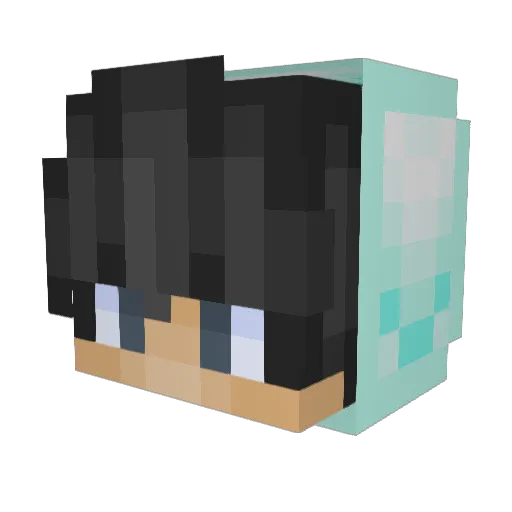 _Jackk__ Minecraft avatar head, 3D render