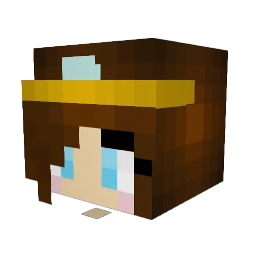_JacobFalk_ Minecraft avatar head, 3D render
