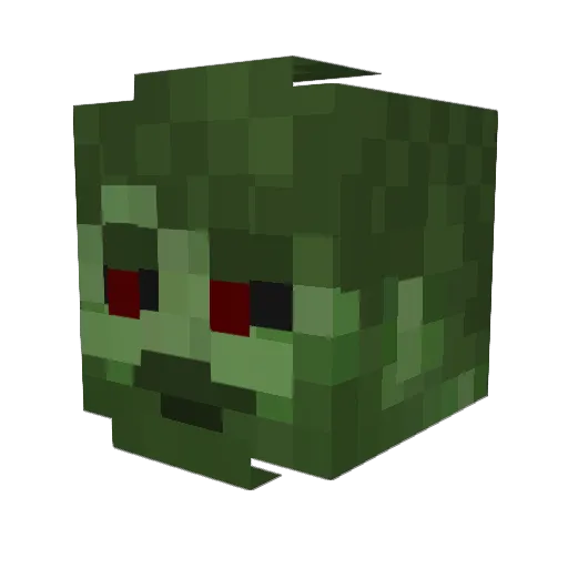 _Jafizal_ Minecraft avatar head, 3D render