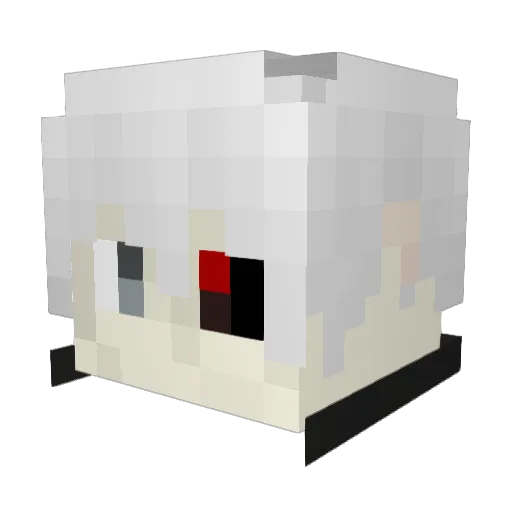 _Jagg Minecraft avatar head, 3D render