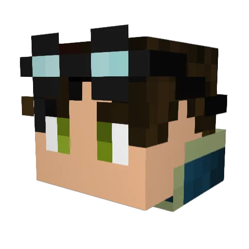 _Jakalope Minecraft avatar head, 3D render