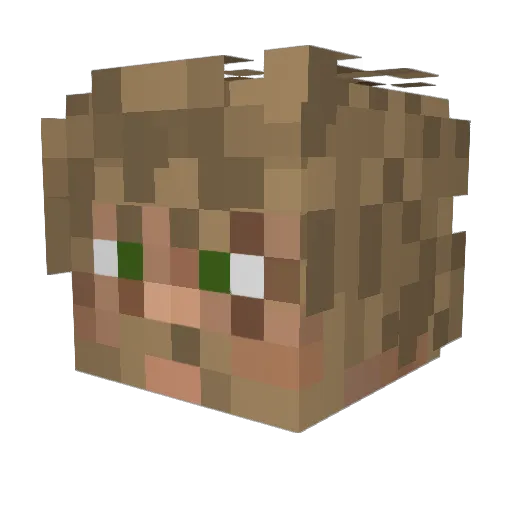 _Jako_ Minecraft avatar head, 3D render