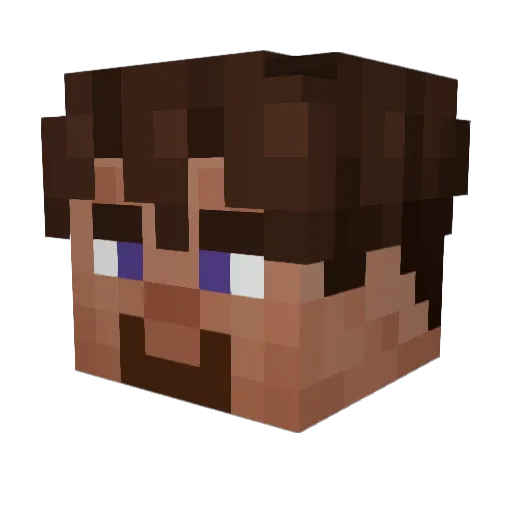_Jasiol_ Minecraft avatar head, 3D render