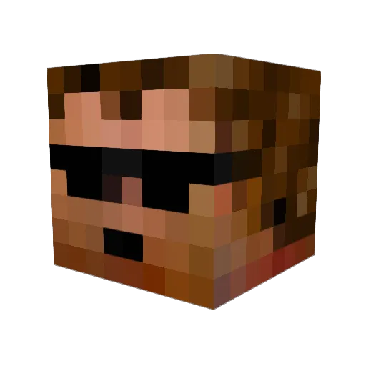 _Jason_Brody_ Minecraft avatar head, 3D render