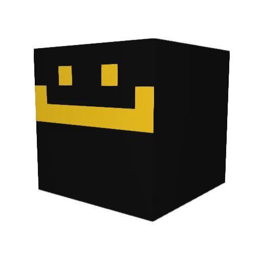 _JavaScripter Minecraft avatar head, 3D render