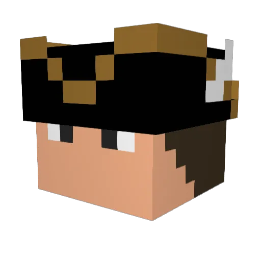 _Javert_ Minecraft avatar head, 3D render