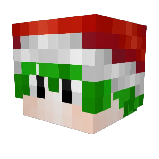 _JaxZy Minecraft avatar head, 3D render