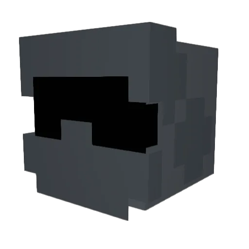 _Jayronic Minecraft avatar head, 3D render