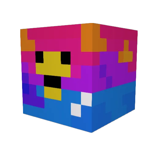 _Jed1 Minecraft avatar head, 3D render