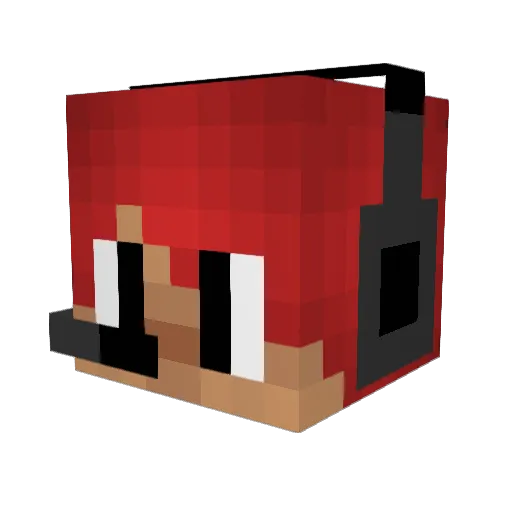 _JeefMaselnik_ Minecraft avatar head, 3D render