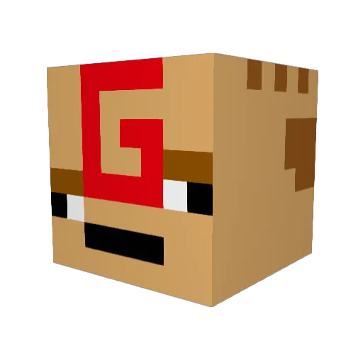 _Jenkem Minecraft avatar head, 3D render