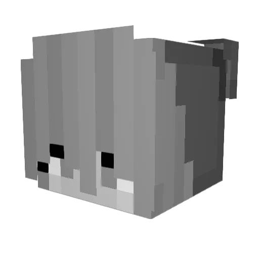 _Jessy0410_ Minecraft avatar head, 3D render