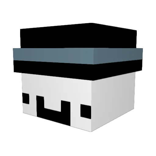 _Jet_Bean_ Minecraft avatar head, 3D render