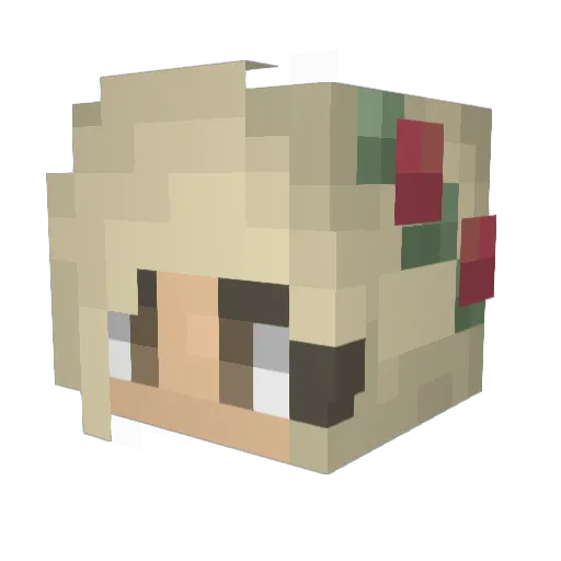 _Jexxica_ Minecraft avatar head, 3D render