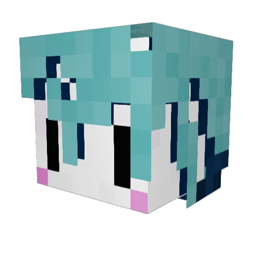 _Jeze_ Minecraft avatar head, 3D render