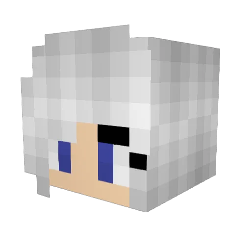 _Jhin__ Minecraft avatar head, 3D render