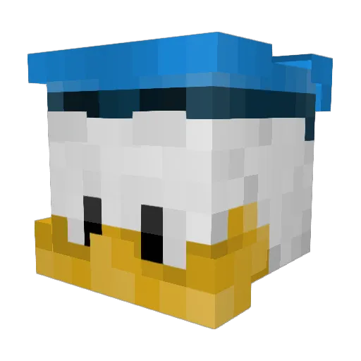 _Jihye_ Minecraft avatar head, 3D render