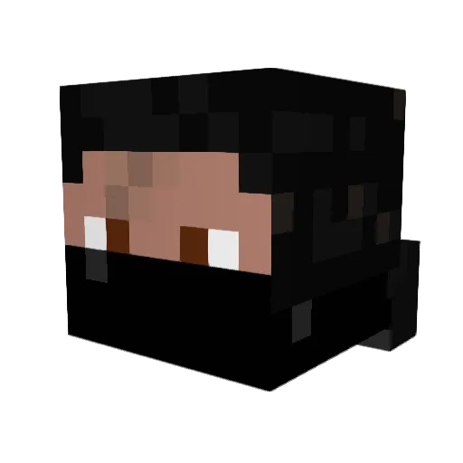 _Jil_ Minecraft avatar head, 3D render