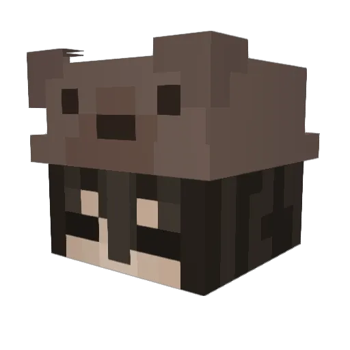 _Jimil Minecraft avatar head, 3D render