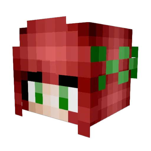 _Jinx5_ Minecraft avatar head, 3D render