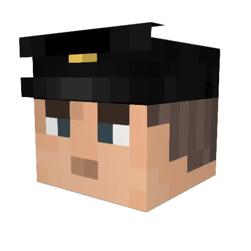 _Joaaco Minecraft avatar head, 3D render