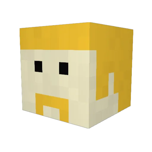 _Joel_Gamer_ Minecraft avatar head, 3D render