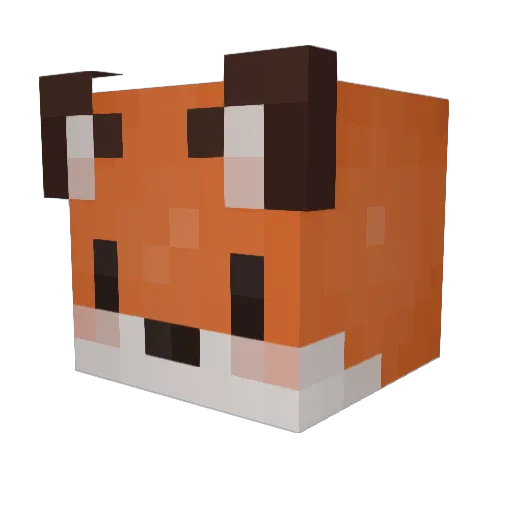 _Johh Minecraft avatar head, 3D render