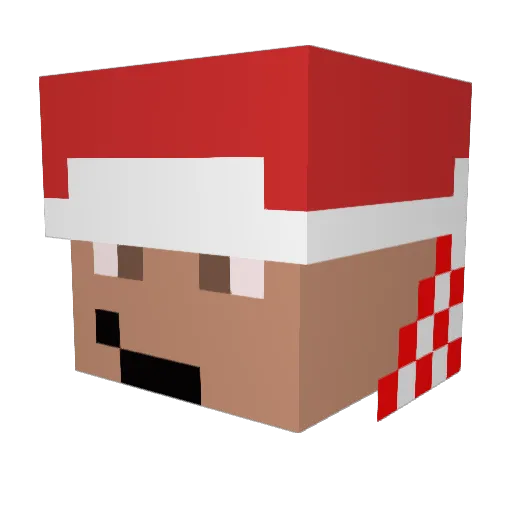 _Johnny_Boy_YT_ Minecraft avatar head, 3D render