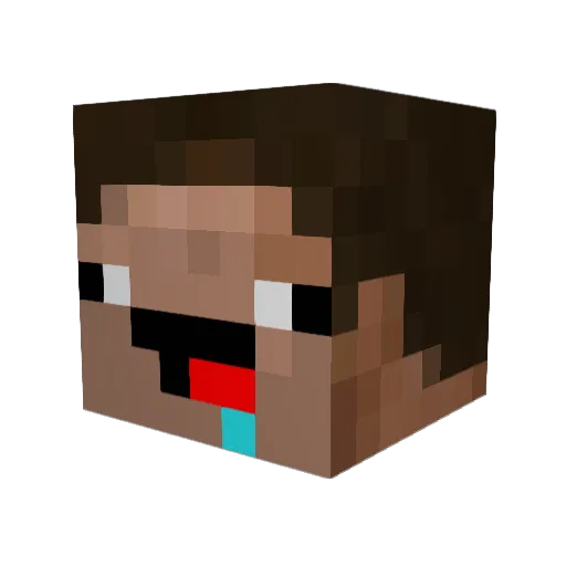 _JokerJosh Minecraft avatar head, 3D render