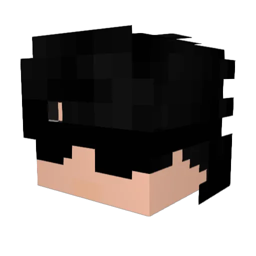 _JokerX Minecraft avatar head, 3D render