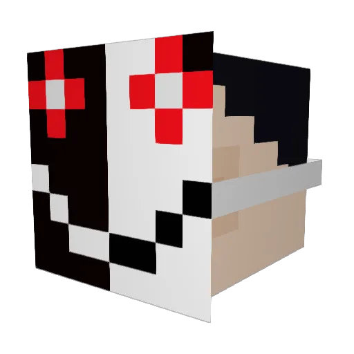 _Jomo Minecraft avatar head, 3D render