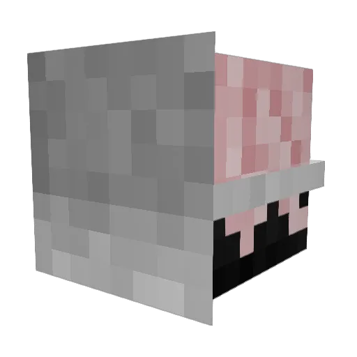 _Jonii Minecraft avatar head, 3D render