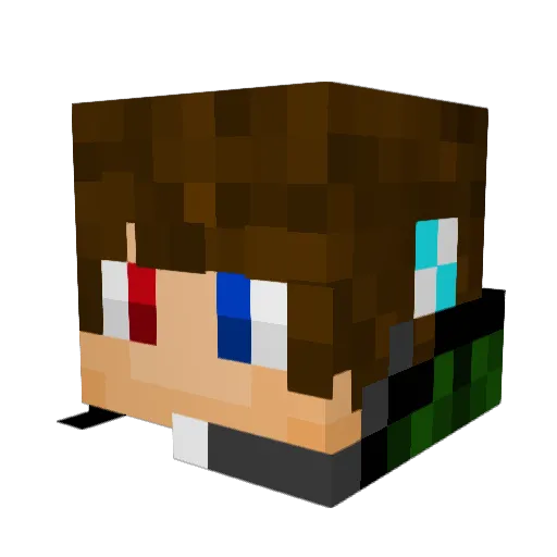_Jonnett_ Minecraft avatar head, 3D render