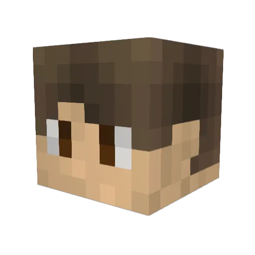 _JorisFTW_ Minecraft avatar head, 3D render
