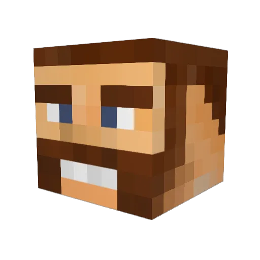 _JoshE Minecraft avatar head, 3D render