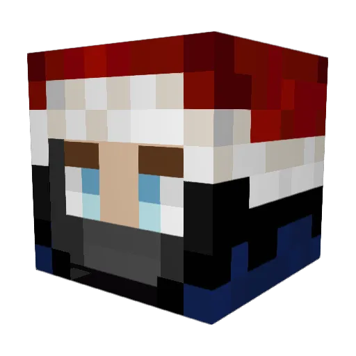 _Jox Minecraft avatar head, 3D render