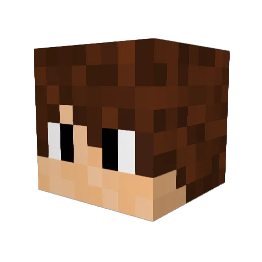_Jqke Minecraft avatar head, 3D render