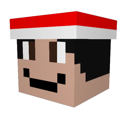 _Ju1se__ Minecraft avatar head, 3D render
