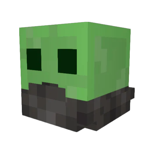 _Juicebox Minecraft avatar head, 3D render