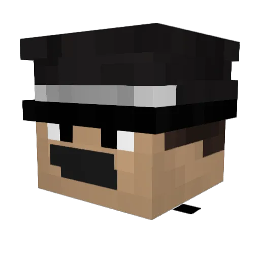 _Juiced_ Minecraft avatar head, 3D render