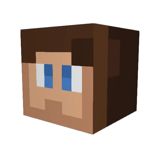 _Jules_Craft_ Minecraft avatar head, 3D render
