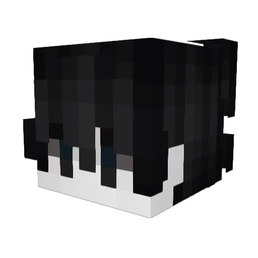 _Junseol Minecraft avatar head, 3D render