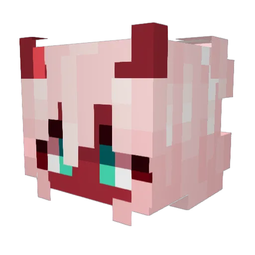 _JustAShadow Minecraft avatar head, 3D render