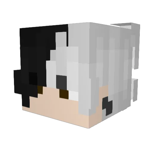 _JustCal_ Minecraft avatar head, 3D render