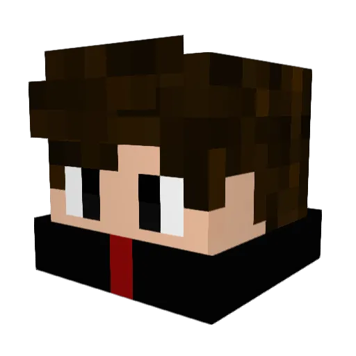 _JustDuIt_ Minecraft avatar head, 3D render