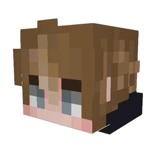 _Just_Ben_ Minecraft avatar head, 3D render