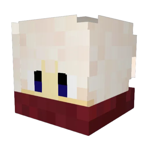 _Just_Mike_ Minecraft avatar head, 3D render