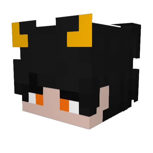 _JustamirAK_ Minecraft avatar head, 3D render