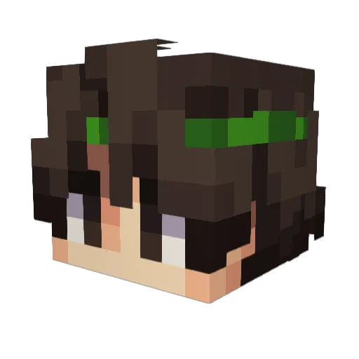 _Justuly_ Minecraft avatar head, 3D render