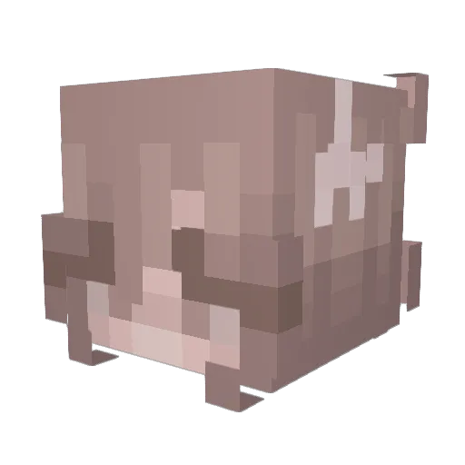 _Juuliet Minecraft avatar head, 3D render
